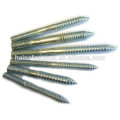 zinc plated steel double head wood screw,double head machine screw